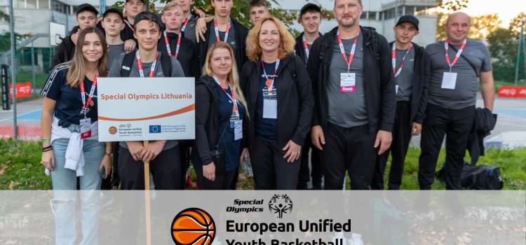 Specialiosios olimpiados Europos jungtinio krepšinio jaunių turnyro Lietuvos komandos video