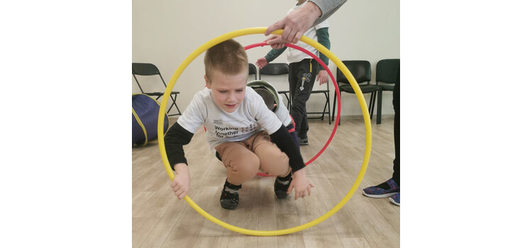 Projekto „Įtraukimas per sportą vaikams turintiems sutrikusį vystymąsi“ treniruotės