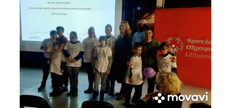 Norway Grant projekto „Raidos sutrikimų turinčių vaikų integracija per sportą“ pabaiga